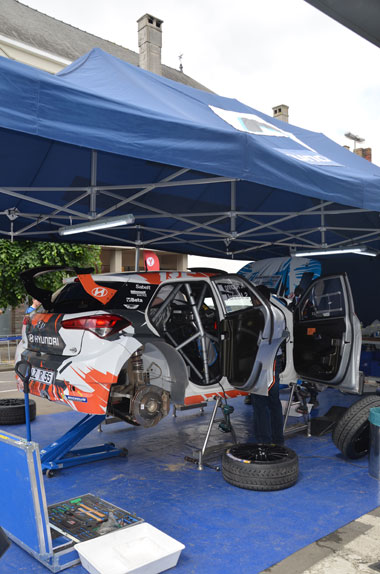 Hyundai R5 rally car Ypres