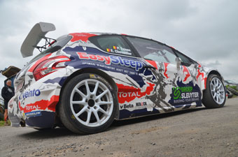 peugeot tsjoen test in alveringem voor rally ieper